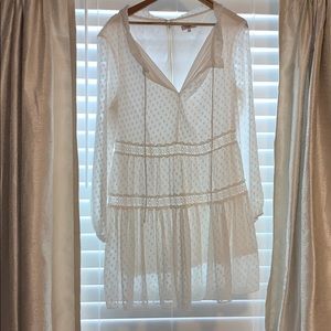 White mini dress